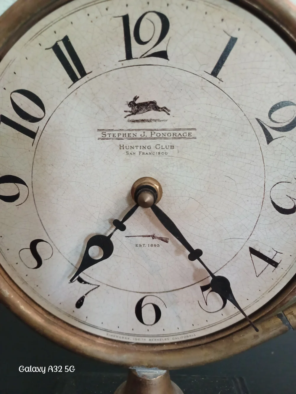 Brass Timeworks Mantel Horn Clock